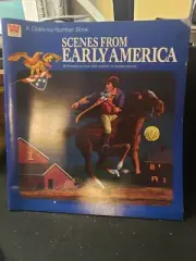 SCENES FROM EARLY AMERICA - COLOR BY NUMBER BOOK WHITMAN - Unused