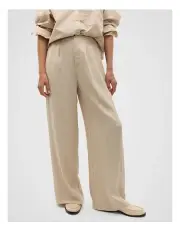 [Seed Heritage] Relaxed High Waist Pant in Latte