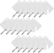 GALPADA 60Pcs Key Id Labels with Rings Durable Acrylic Key Tags for Organizing Keys for Hotels Dormitories and Lockers Stylish Identification Tags with Key