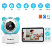 Tuya Smartlife APP Baby Sleep Monitor 5 Inch LCD Screen PTZ 2.4G Wifi Wireless A