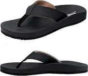 [Thearches] Men's Beach Sandals Toe Separator Quick Drying Arch Support Flip Flop Slippers Orthopaedic Support Toe Post Sandals for Plantar Fasciitis, Flat Feet, Heel Pain