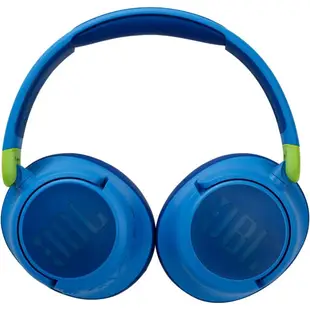 適用兒童耳機 JBL JR460NC 頭戴式藍牙耳機 兒童學習耳機 音樂耳機-藍色 耳罩式耳機 分貝控制 含麥克風