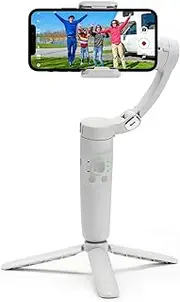 Smartphone Gimbal Stabilizer, Handheld 3-Axis Gimbal Stabilizer Selfie Stick Holder for Video Record, Anti Shake Vloggin Stabilizer with Object Tracking, Compatible with Most of Smartphone