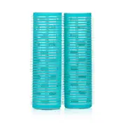Lucky Trendy Velcro Aluminum Roller, 30mm, Blue 2pcs