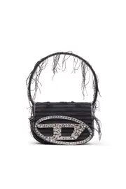[Diesel] Diesel - 1DR-Iconic shoulder bag in canvas and leather - Shoulder Bags - Woman - Black UNI Black