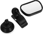 Kisangel 1Set Car Rearview Mirror Observation Tool for Safe Travel Durable Black Design Installation Observe Your the Backseat for Parents