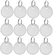 Generic 80pcs Round Key Tags with Metal Rims Multi Functional Paper Labels for Key Organization Event Labeling DIY Crafts and Versatile Tags for Home Office and More