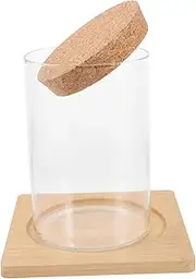 BESTYASH Glass Terrarium Jar for Hydroponic Plants Planter with Cork Lid for Decoration for Micro Landscape Display and Unique Decor