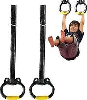 Gymnastic rings - robust training rings, 15cm pull-up training rings - non-slip ABS rings with a load capacity of 200 kg, gymnastics rings for children - ideal for strength, coordination and children'