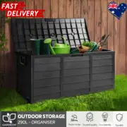 Gardeon Outdoor Storage Box 290L Easy Assembly Lockable Deck Organiser AU Stock