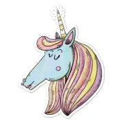 Unicorn Head, Vinyl Decal Sticker, Indoor Outdoor, 3 Sizes, #7782