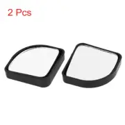 2pcs Adhesive Wide Angle Convex Car Reverse Rearview Auxiliary Blind Spot Mirror