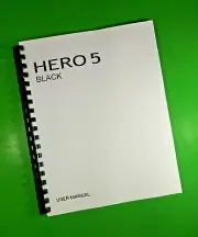 Owners Manual for GoPro Hero 5 Black Camera 92 Pages W/Clear Covers