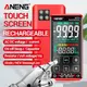 Aneng 621A 觸摸屏智能數字萬用表 9999 計數自動量程可充電便攜式 NCV 萬能表電壓表電流表