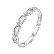 Rings Lace Macrame Pattern Finger Rings for Women Silver plating Jewelry_8