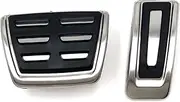 PTPUWQWZT 3pcs RHD Foot Rest Pedal Dead Pedal Cover fit For Passat B8 Fit For Golf 7 Mk7 VII GTI R A3 8V 2013 2014 2015 2016 Right-Hand-Drive pedal(Automatic 2pcs)