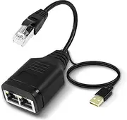 MEIRIYFA RJ45 Gigabit Ethernet Splitter Switch Cable,RJ45 1 Male to 2 Female 1000Mbps High Speed LAN Network Extend Adapter Hub 8P8C Connector for Cat5/5e/6/7/8