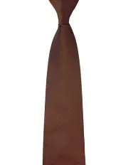 [Gibson] Textured Silk Slim Tie in Orange