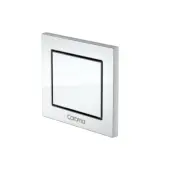 Caroma INVISI II RECTANGULAR SINGLE FLUSH CUSTOM BUTTON Satin Chrome *Aust Brand