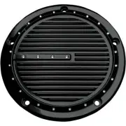 COVINGTONS 1107-0490 C1075-B Derby Cover - Dimpled - Black - Touring/Trike