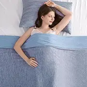 Elegear Revolutionary Cooling Blanket Absorbs Heat to Keep Adults,Children Cool on Warm Night,Japanese Q-Max 0.5 Arc Chill3.0 Cooling Fiber,100% Cotton Backing Summer Blanket for Night Sweat 130x170cm
