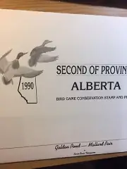 Doris S Thompson,1990,2,of Province Alberta,168/1444, Mallards,Canada,2 Stamps