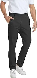 [NATUVENIX] Golf Pants Men Stretch Work Dress Pants Lightweight 30" Slim Fit Business Casual Pants for Men with Pockets