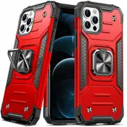 Red Case For iPhone 13 12 11 Pro Max XR X XS 7 8 PLUS Shockproof Rugged Cover
