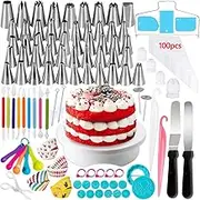 Cake Decorating Turntable, Gyvazla Cake Decorating Equipment, Cupcake Decorating Kit Supplies Rotating Turntable, Coupler, Frosting, Piping Bags and Tips Set, Icing Spatula, Pastry Tool, Cake Scrapers