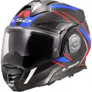 FF901 Advant X C Future II White Blue 06 Modular Helmet