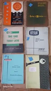 machinist manuals, 21 manual at $ 75.00 each