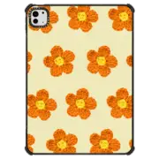 iPad Pro 11-inch (M4) iPad Impact Case Crochet Flowers - Orange