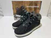 Weatherproof Men's Landon Boots Grey Memory Foam Insole Leather Upper Size 12