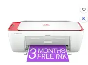 HP DeskJet 2842E Wireless Color Printer/Scanner/Copier - 3 Months FREE Ink