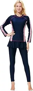 [WOWDECOR] Modest 2 Pieces Swimsuits for Women Girls Full Coverage Burkini