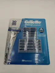 Gillette Mach3 Advanced Razor Blade Refill Cartridges - 20 Count - Box Damage