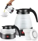 Portable Electric Kettle 600 Ml, Folding Kettle, Mini Silicone Electric Kett...