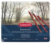 Derwent colored pencil drawing pencil 24 color set 0700672