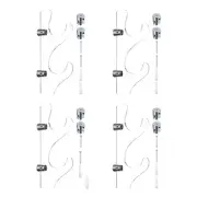 2 Pairs Light Saber Stand Wall Display Acrylic Light Sword Holder Bat Rack Clear