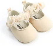 [RVROVIC] Royal Victory Baby Girl Moccasins Princess Sparkly Premium Lightweight Soft Sole Prewalker Toddler Shoes