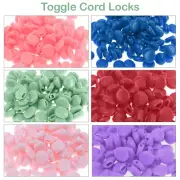 10-100pcs Silicone Cord Locks Adjustable Stopper Face Mask for Drawstring Toggle