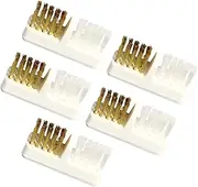Healeved Professional Nail Art Copper Wire Brush Set 5pcs Includes Nail Drill Brush Dust Cleaner Nail Art Brush