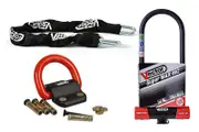 VECTOR Anti-Theft Kit - Super Max L2 U-Lock Ø16mm + Chain Ø13mm / 1,3m + Anchor Ø22mm