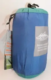 CASCADE MOUNTAIN TECH DOUBLE HAMMOCK-INCLUDES CARRYING CASE BLUE/GREEN