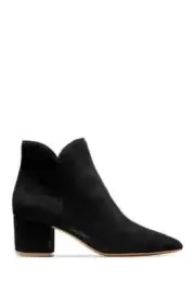 Cole Haan Women's Elyse Suede Black Pointed Toe Ankle Boots Z7931 Size 6.5 B