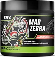 Mad Zebra Pre-Workout Powder 300g - 2000 mg L-Citrulline and 3000 mg L-Arginine per Serving - 30 Servings for Enhanced Energy and Stamina - Grapefruit Flavour - by MZ