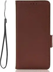 [YBROY] Case for Samsung Galaxy M14 5G, Magnetic Flip Leather Premium Wallet Phone Case, with Card Slot and Folding Stand, Case Cover for Samsung Galaxy M14 5G.(Brown)