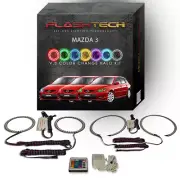 RGB Angel Eye LED Halo Ring kit with IR Remote for 2004-2009 Mazda 3 Headlights (for: Mazda)