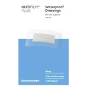 Cutifilm Plus Waterproof Dressing White 7.2cm x 5cm 5 Pack by Smith & Nephew