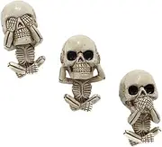 [iplusmile] Essential Oil Diffuser Clips Car Air Vent Decorations Resin Skull Air Freshener Clip
